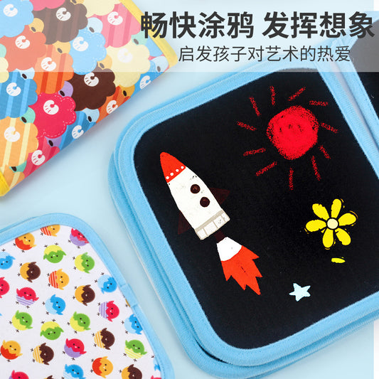 Children's erasable drawing board graffiti writing blackboard portable double-sided small blackboard water chalk painting this home picture album